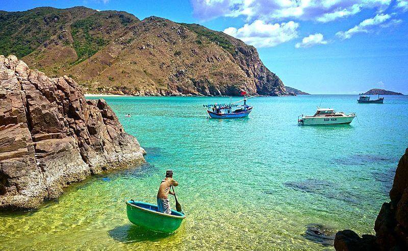 Trải nghiệm chèo thuyền thúng Kỳ Co