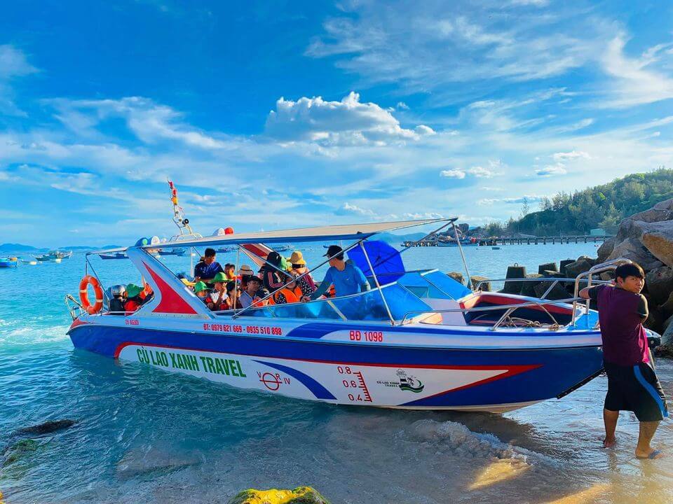 Cano ra đảo Cù Lao Xanh